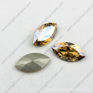Nuevos productos Marquise Shape Glass Crystal Stone para vestido de novia